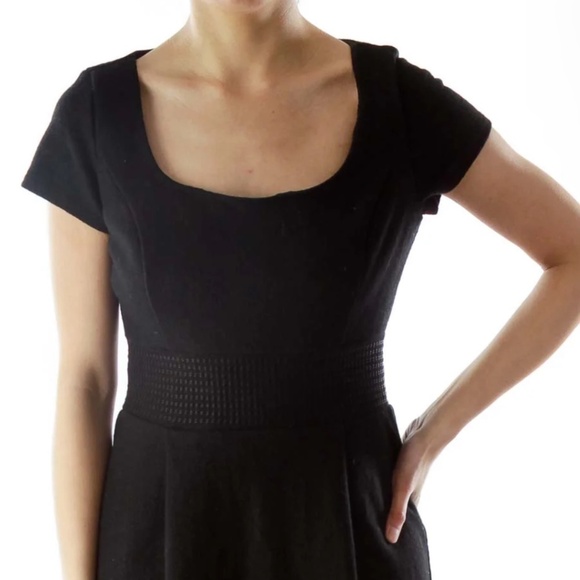 Banana Republic Y2K Mini Dress LBD Wool Business Casual Old money Minimalist 2 - Picture 2 of 15